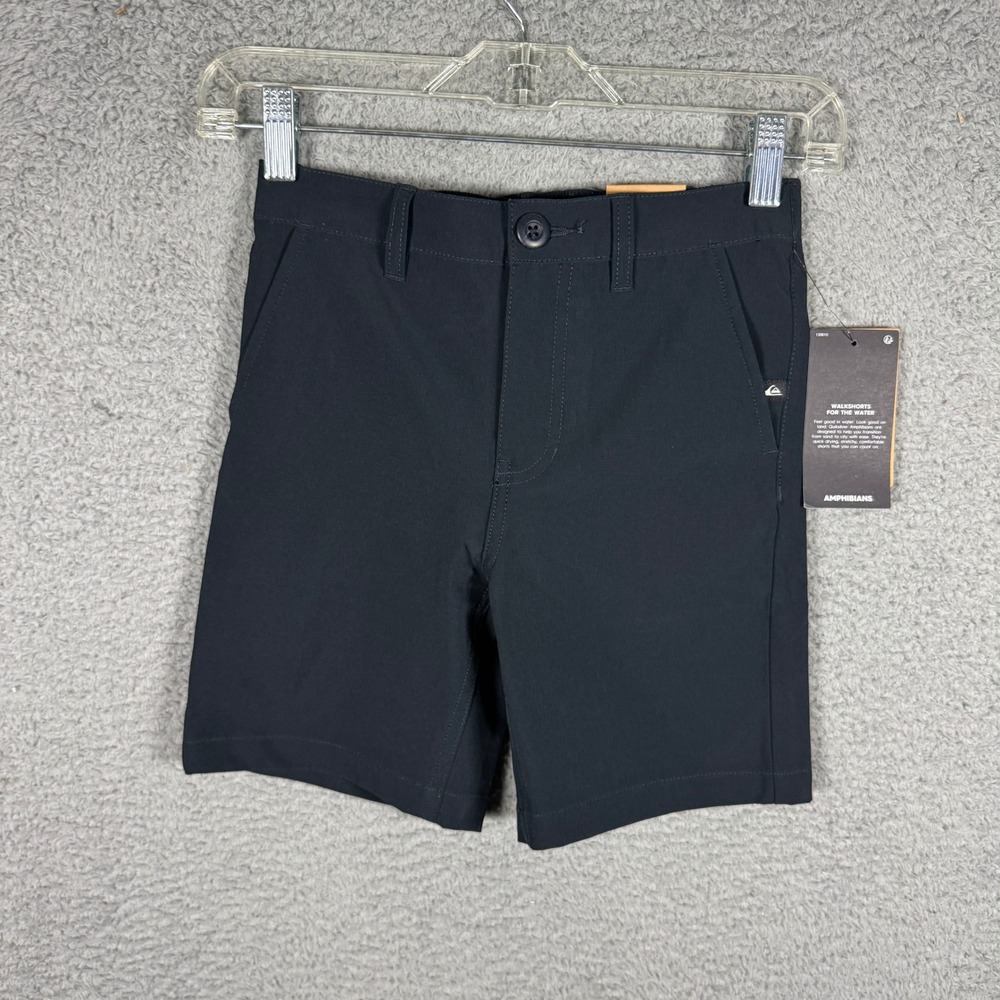 NWT Quiksilver Boys Amphibians Hybrid Walkshorts Black QSFHC06E-001 Size 6